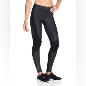 SKINS RY400 Women’s Compression Recovery Leggings Gray Black Small